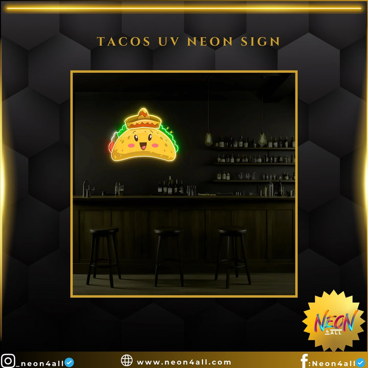 Tacos UV Neon Sign