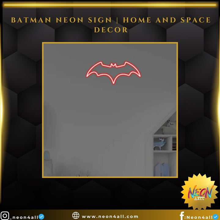 Batman Neon Sign | Home and Space Decor