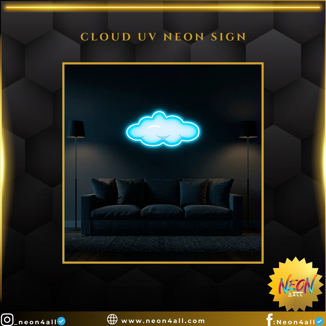 Cloud UV Neon Sign