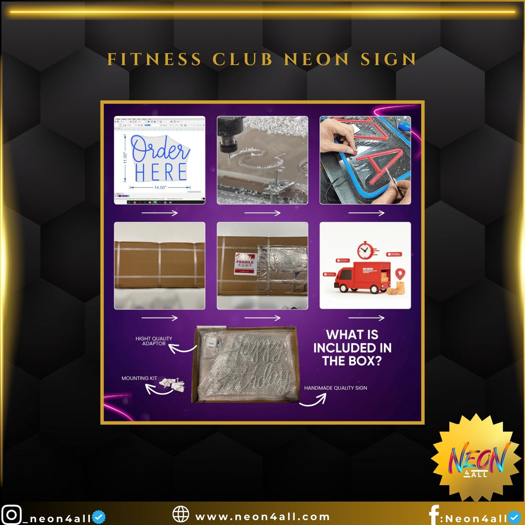 Fitness Club Neon Sign