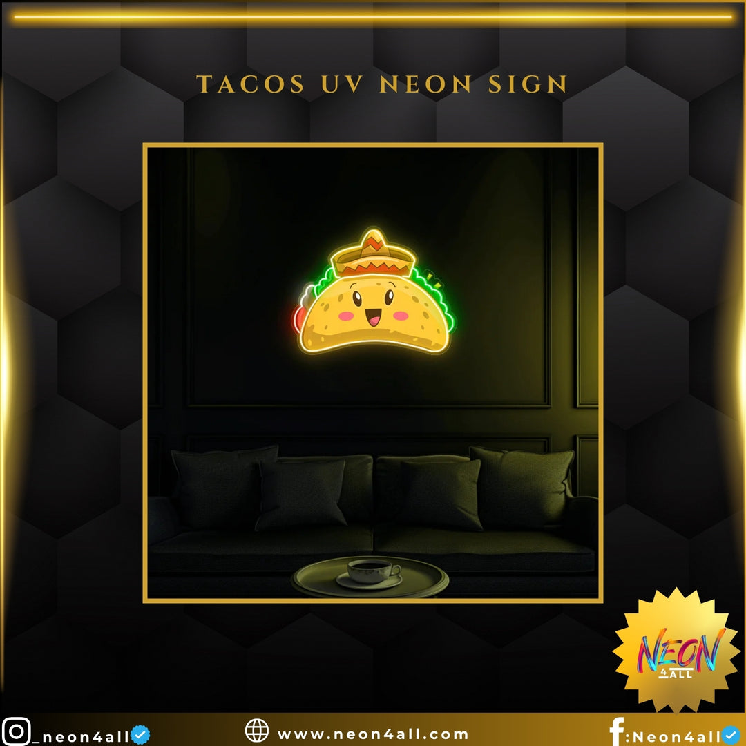 Tacos UV Neon Sign