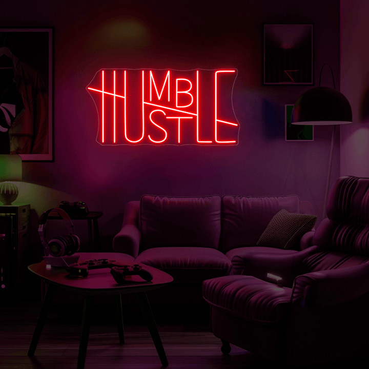 Humble Hustle Neon Sign