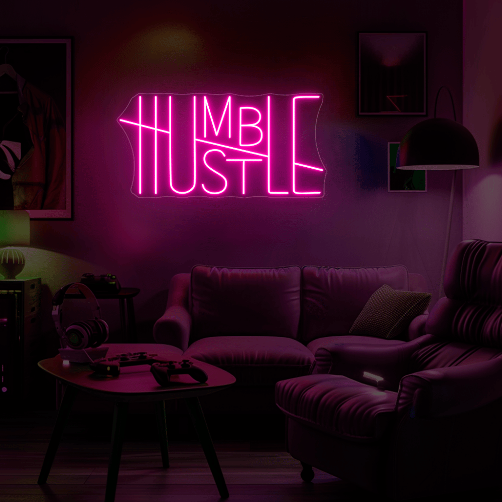 Humble Hustle Neon Sign