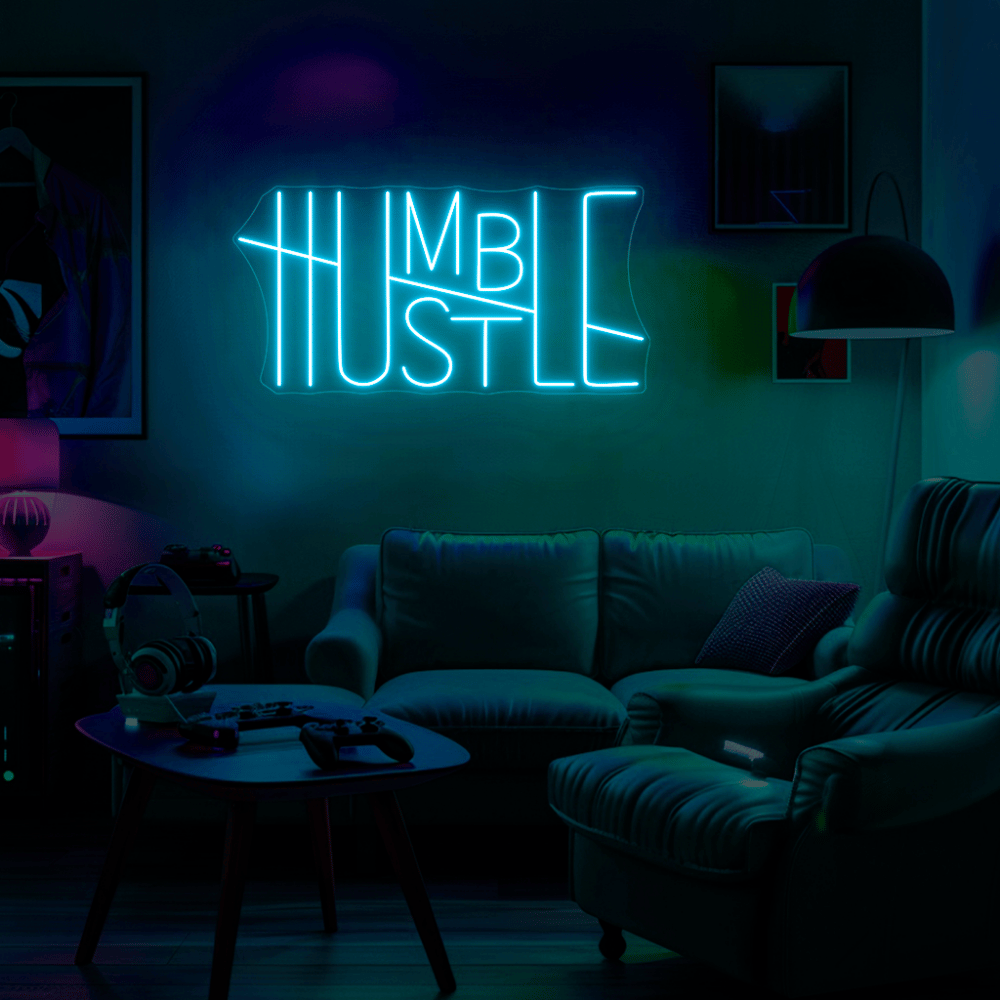 Humble Hustle Neon Sign